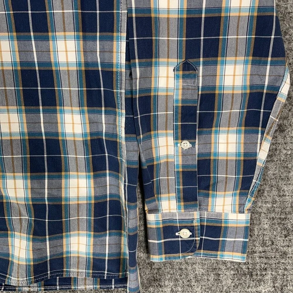 J Crew Plaid Shirt Men L Casual Everyday‎ Workwear Layering Classic Fit Office